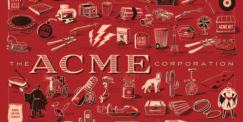 Elaborate Poster Puts All Of Wile E. Coyote's Acme Purchases On Your ... throughout The Enduring Beauty of the Acme Leventis Dining Table in Weathered Oak Explained